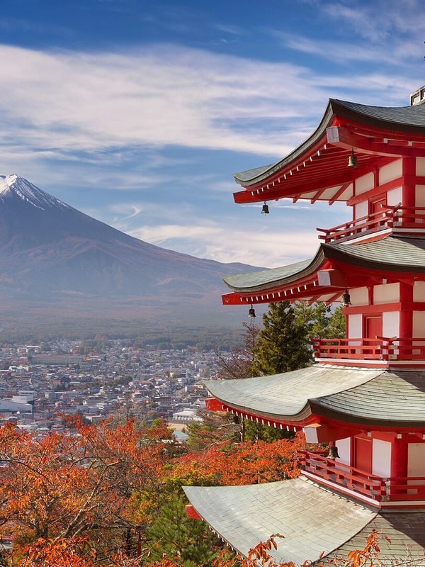 Monte Fuji y la pagoda Chureito.